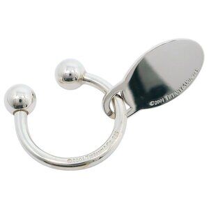 TIFFANY&Co. Return to TIFFANY & Co. key ring Oval tag Silver925 unisex